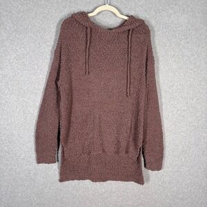 Listicle Mohair Chunky Popcorn Tunic Sweater Large Mauve Comfy‎ Lounge Neutral